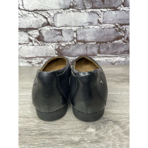 Shoes For Crews 55315 Reese Black Leather Work Slip Flats Women Sz 11M US/43EU - Picture 4 of 16